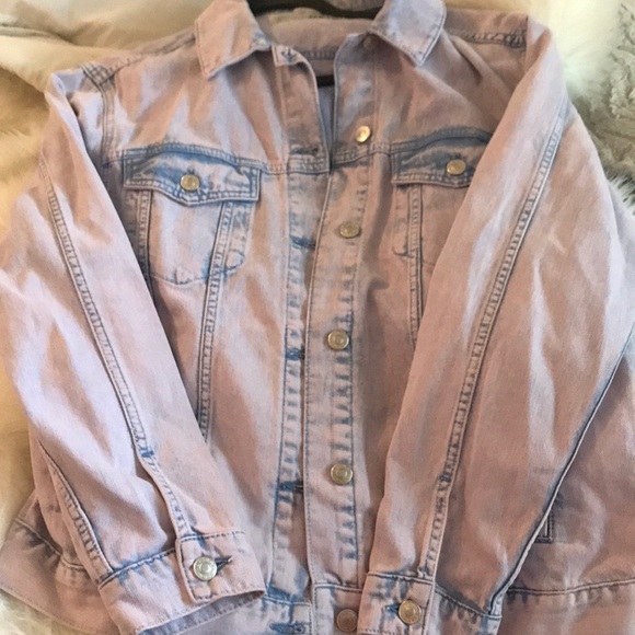 topshop purple denim jacket